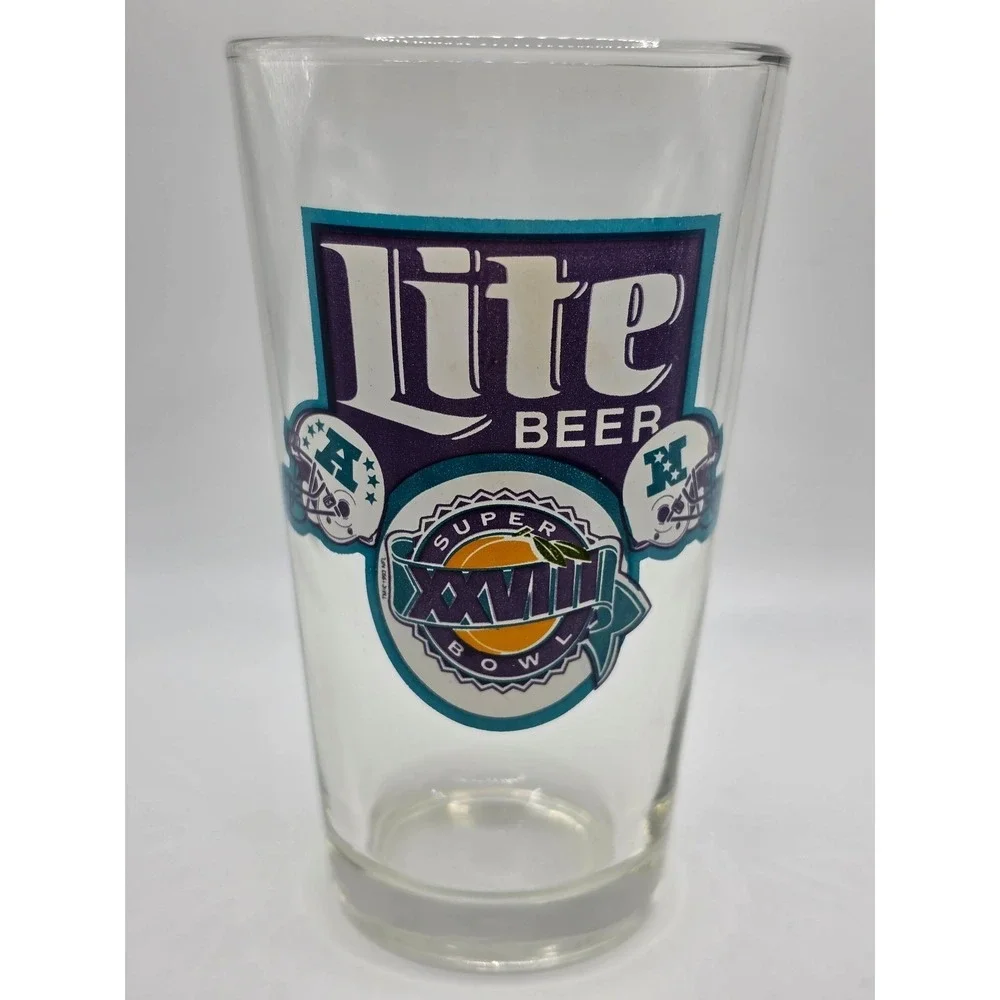 Set of 4 LITE Beer NFL Super‎ Bowl XXVIII 6